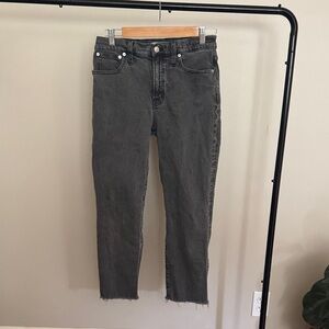 Madewell Dark Gray Cropped Jeans